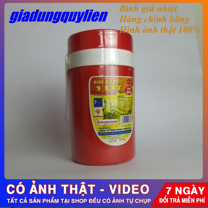 [Hình Thật 100%] Bình Giữ Nhiệt Chất Nhựa Chất Lượng Cao 1000ml  An Toàn, Giữ Được Đồng Thời Nóng Và Lạnh Trên 6 Tiếng