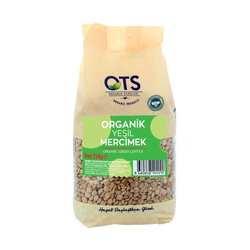 Đậu lăng xanh hữu cơ OTS Organik 750g