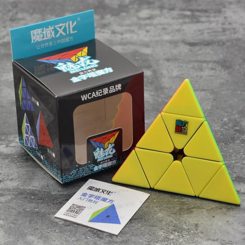 Đồ chơi Rubik Pyraminx Moyu Stickerless - Rubik Tam Giác Rubik Biến Thể Giúp Trí Não Phát Triển