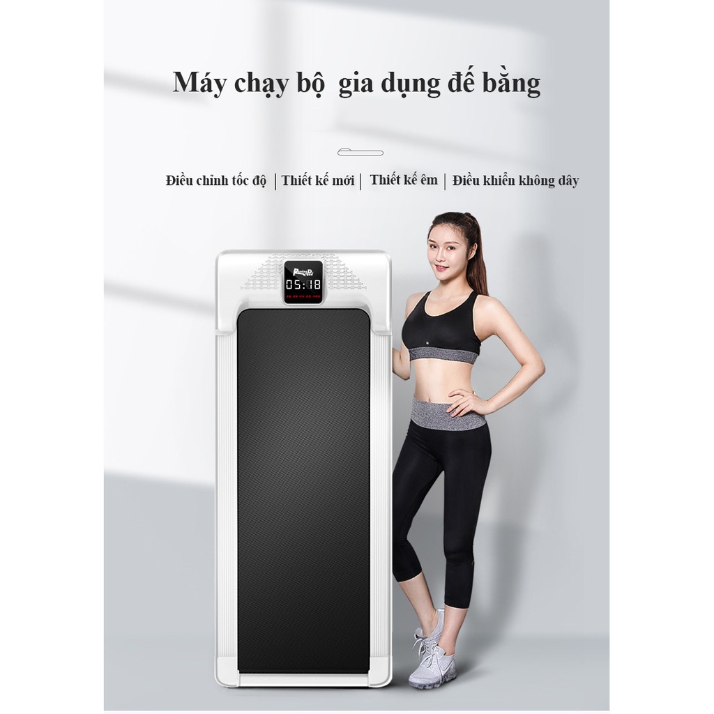 SP1004Máy chạy bộ đế bằng đa năng Máy chạydành cho gia đình phòng tậpGYMchuyên dụng Máy chạy đơn giản có thể gập lạiđược