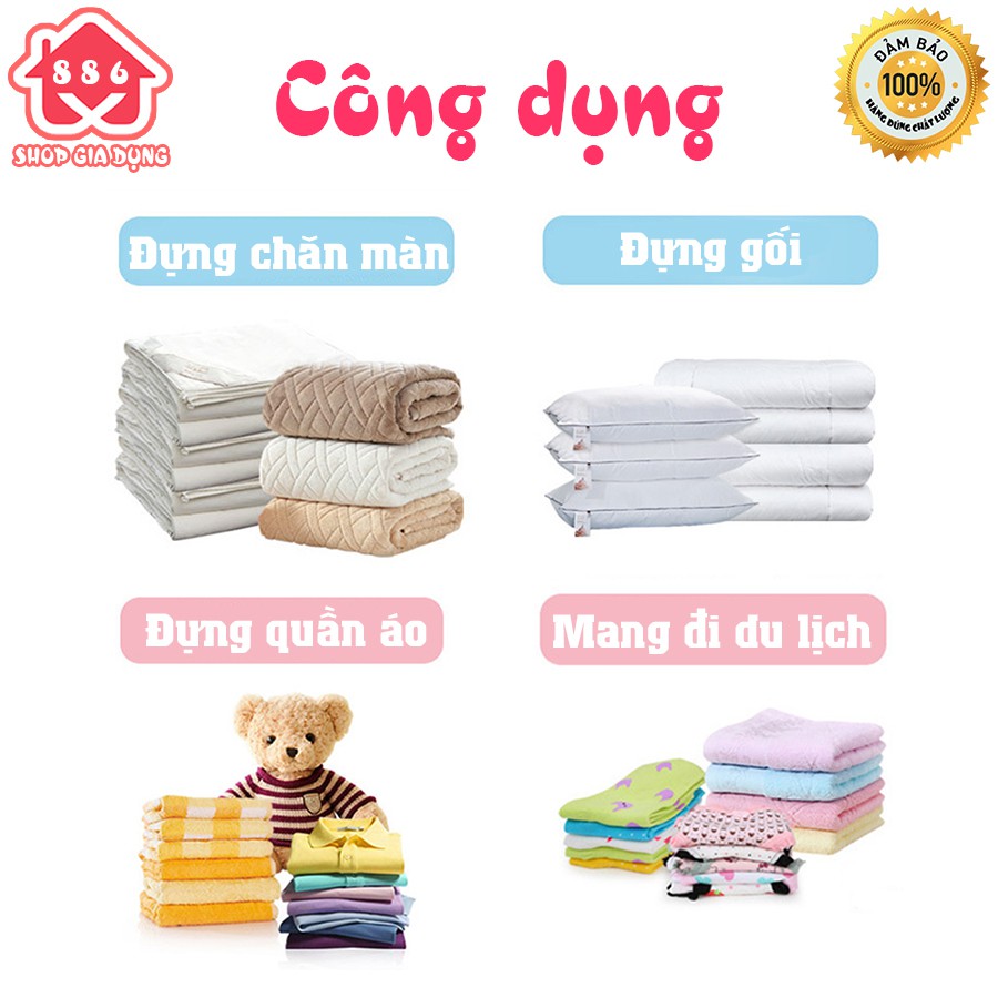 [COMBO KÈM BƠM] Túi hút chân không Dr.Storage đựng đồ đa năng, chống ẩm mốc - Shop gia dụng 886