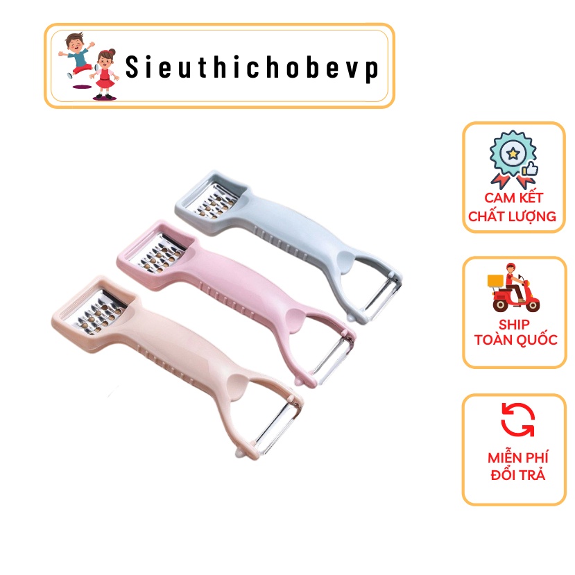 Dao nạo rau củ 2 đầu đa năng siêu sắc sieuthichobevp ( 831)