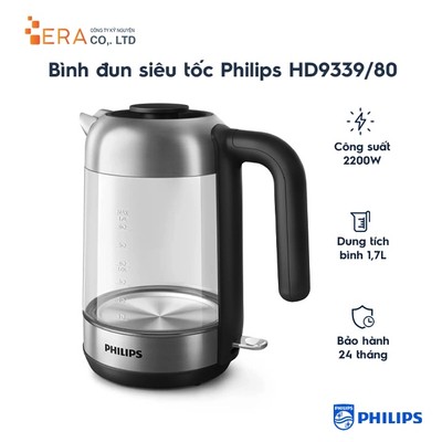 Bình đun siêu tốc Philips HD9339/80