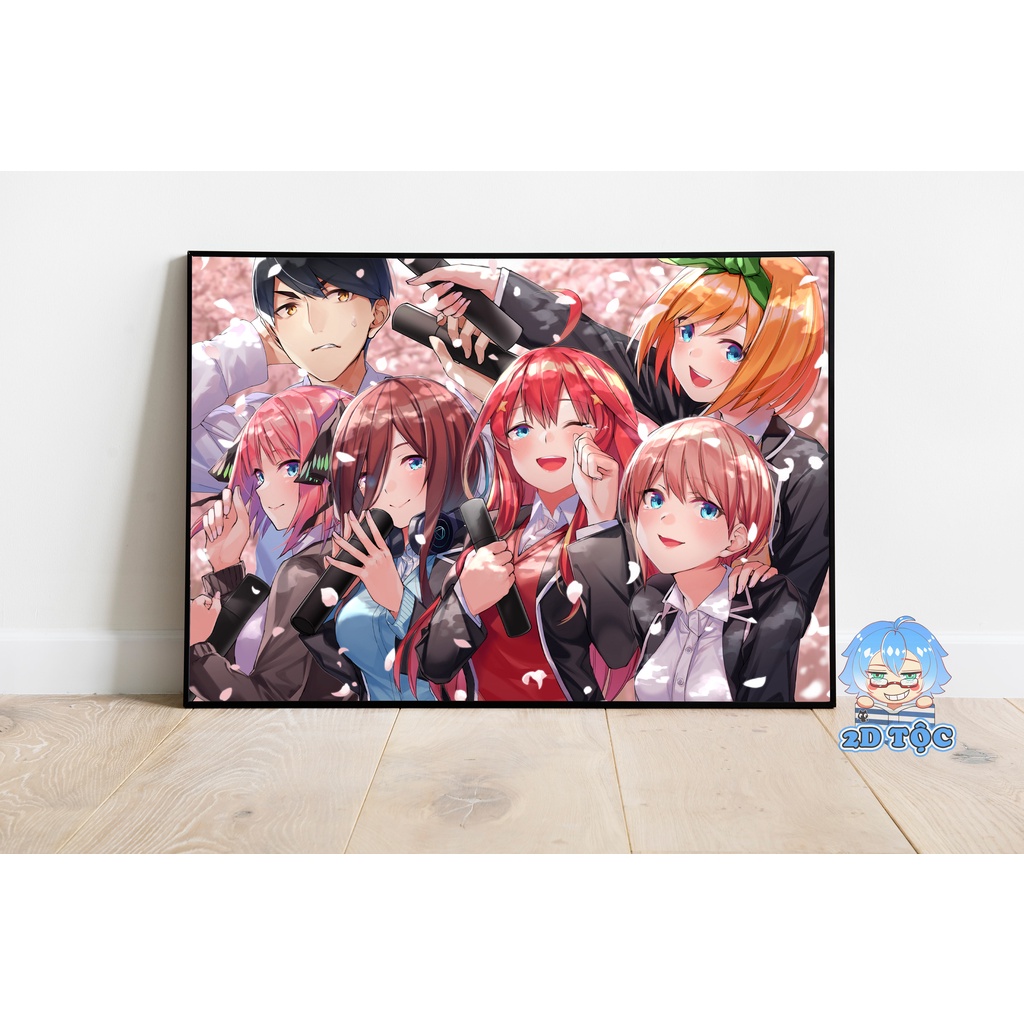 ẢNH POSTER A3 DÁN TƯỜNG CAO CẤP NAKANO NINO (18) ANIME 5-TOUBUN NO HANAYOME  BY 2D TỘC SHOP