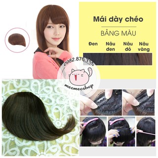 Tóc mái giả loại dày chéo