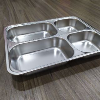 Khay cơm 4 ngăn (inox 304 ) Hàn Quốc