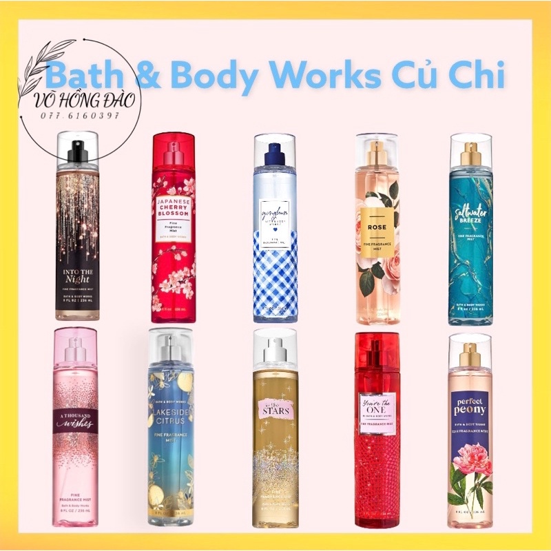 Xịt Thơm Toàn Thân Bath & Body Works BODY MIST (236ml) | BigBuy360 - bigbuy360.vn