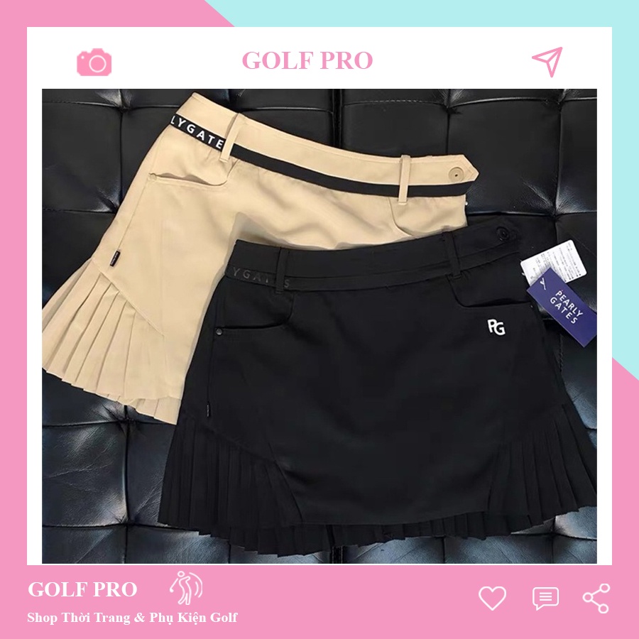 Chân váy golf nữ PG thể thao co dãn 4 chiều chống nhăn thời trang cao cấp GOLF PRO CV016