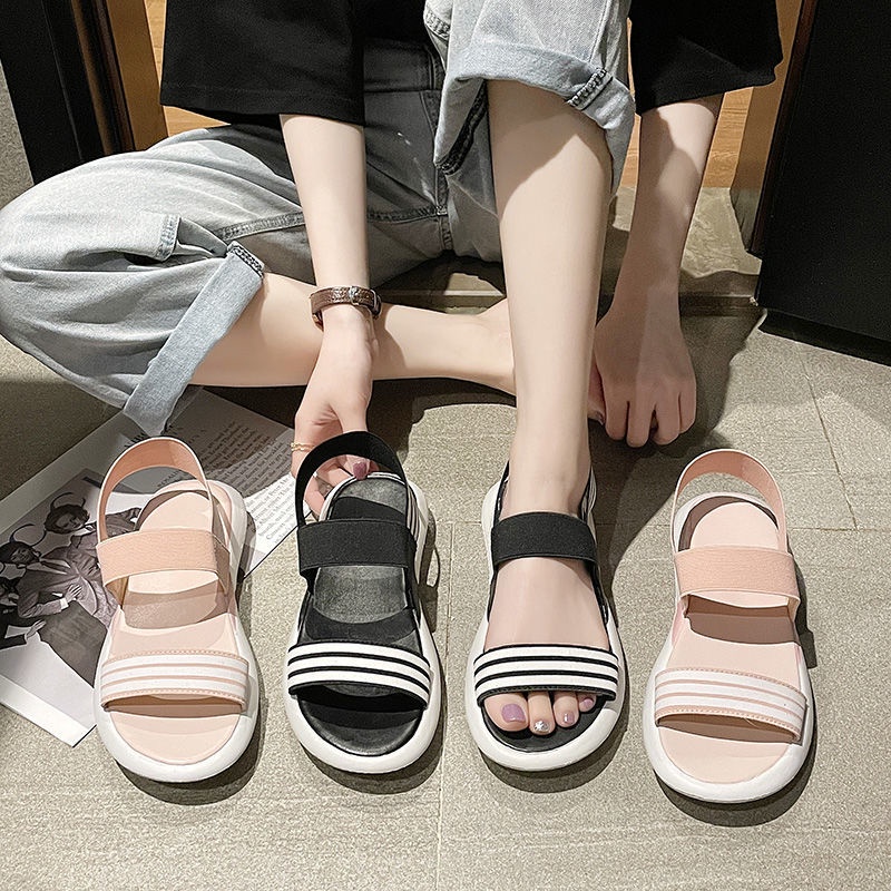 Dép Sandal Đế Mềm Chống Trượt Size 35-43 42 41 Thời Trang Đi Biển Mùa Hè Cho Phụ Nữ Mang Thai