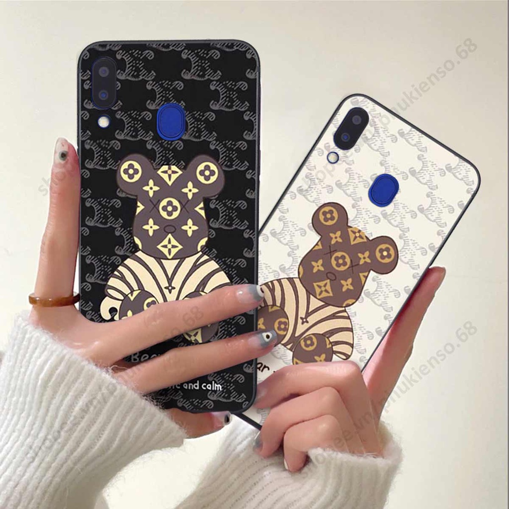 Ốp lưng điện thoại Samsung M20 / M30 elegant, gấu be@rbrick cao cấp, vỏ ốp rẻ đẹp