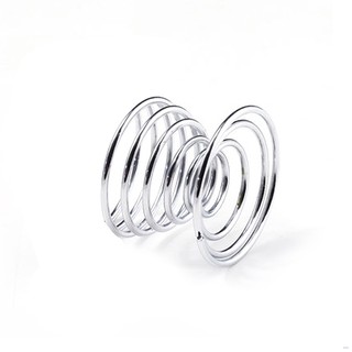 Metal Egg Cup Spiral Kitchen Breakfast Hard Boiled Spring Holder Egg Cup