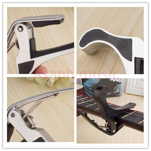 Kẹp Capo Đổi Tông Cho Đàn Guitar Kèm 2 Phím Đàn