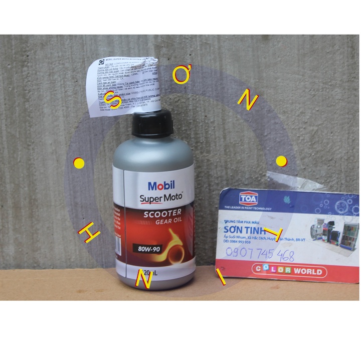 NHỚT HỘP SỐ (LÁP) XE TAY GA MOBIL SUPER MOTOR SCOOTER GEAR OIL 80W90 120ML made in ThaiLand