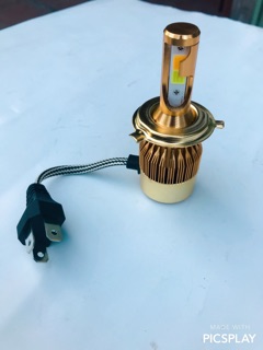 ĐÈN PHA LED ZE MÁY C6-2 TIM COST VÀNG PHA TRẮNG (GIÁ 1BÓNG)