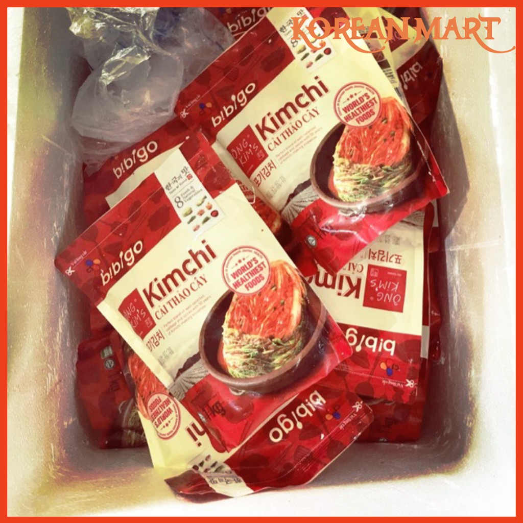 Kim chi củ cải nguyên cây bibigo hàn quốc 1kg