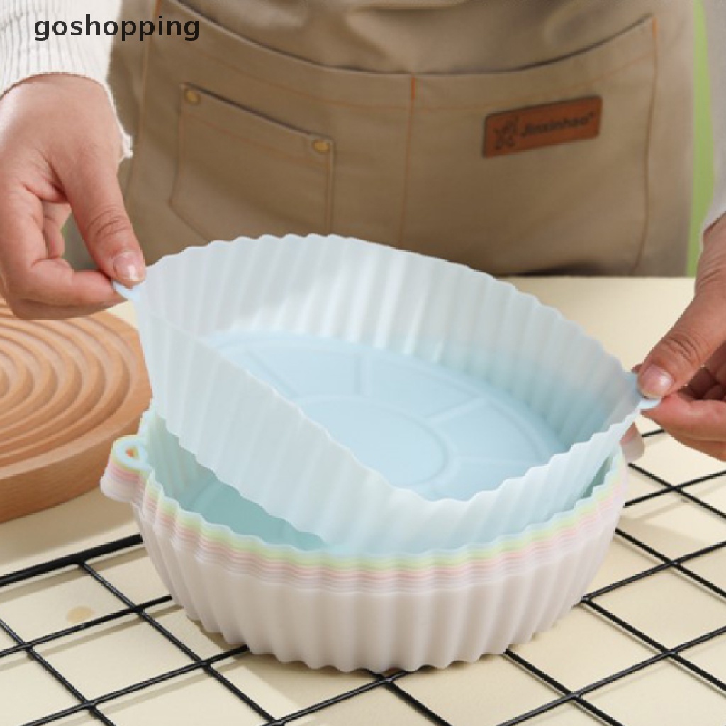 Khay Silicone Tròn Lót Khay Nướng Bánh Pizza Gà Dùng Cho Lò Vi Sóng [go]