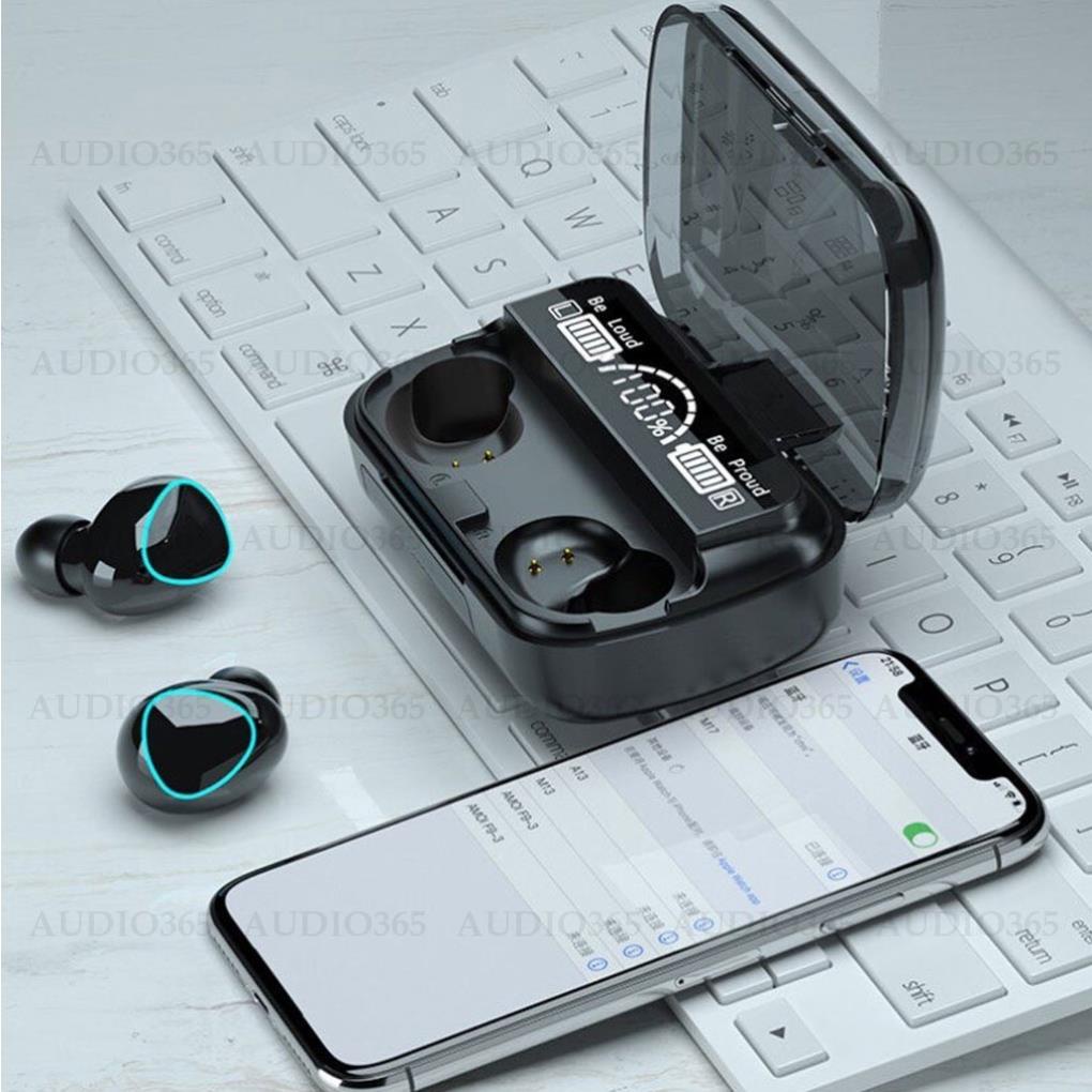 Tai Nghe Bluetooth M10 Pro Tai Nghe Không M10 Pro Phiên Bản Nâng Cấp Pin Trâu, Nút Cảm Ứng Tự Động Kết Nối t63