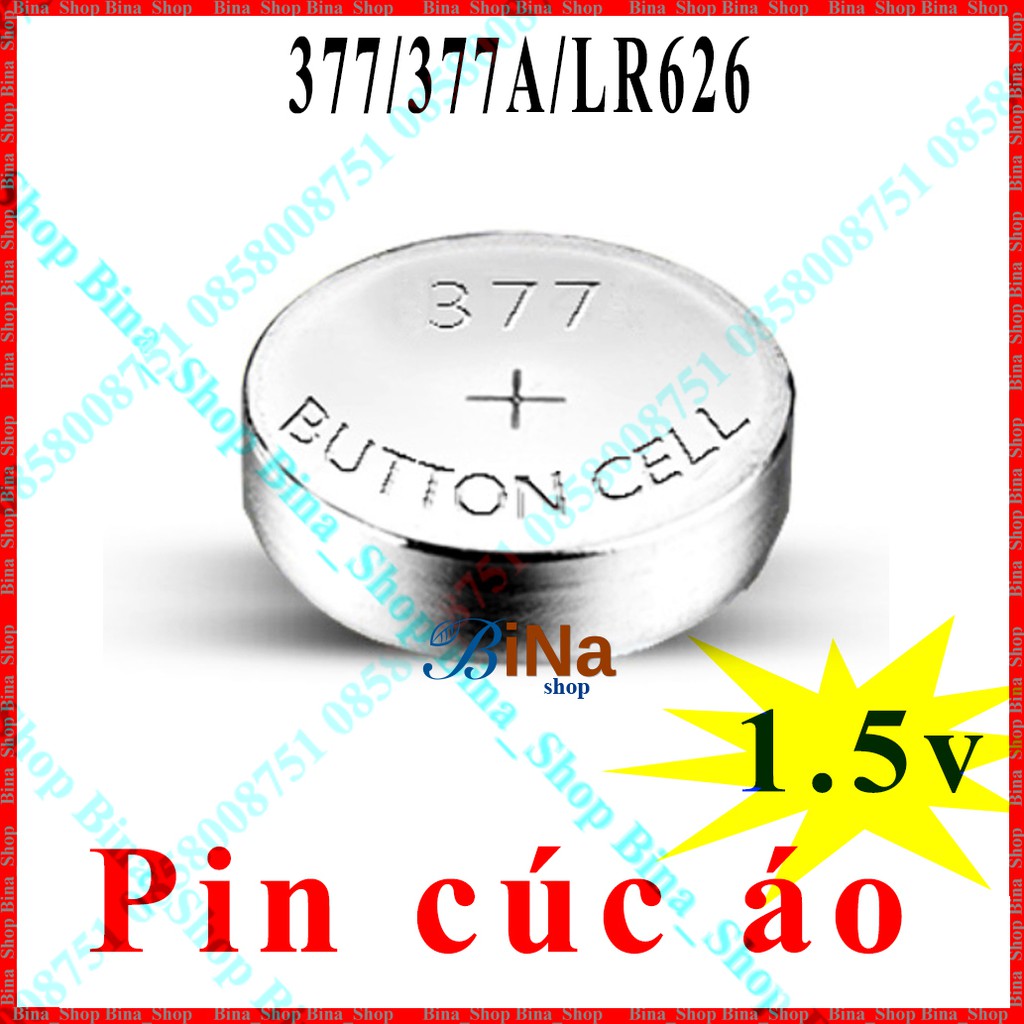 [10 viên] Pin cúc áo 377 377A LR626 AG4 626 2 viên / 10 viên (tự chọn)