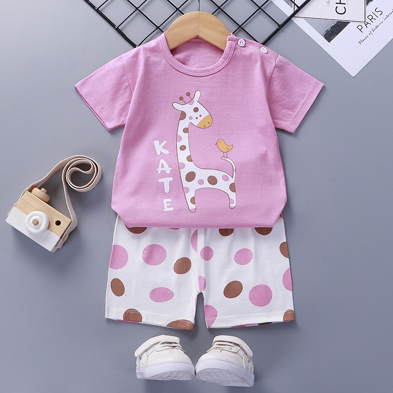 Bộ đồ quần áo trẻ em mùa hè hot - bé gái, trai vải cotton co giãn 4 chiều thấm hút mồ hôi bé từ 1-5 tuổi BĐON03