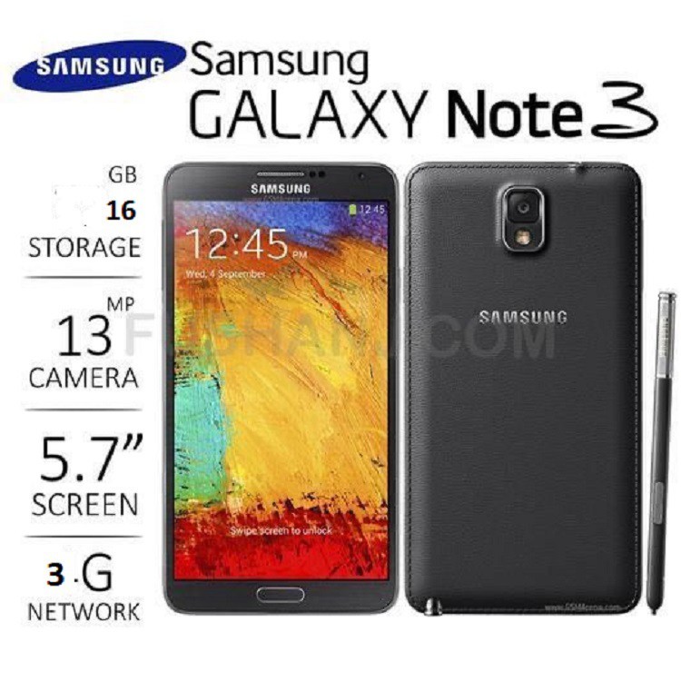 Điện thoại Samsung Galaxy Note 3 1Sim Ram 2G/16g Cũ Nhập Khẩu ,Chơi Liên Quân mượt Xem Youtube Thoải Thích ,TặngPin Mới