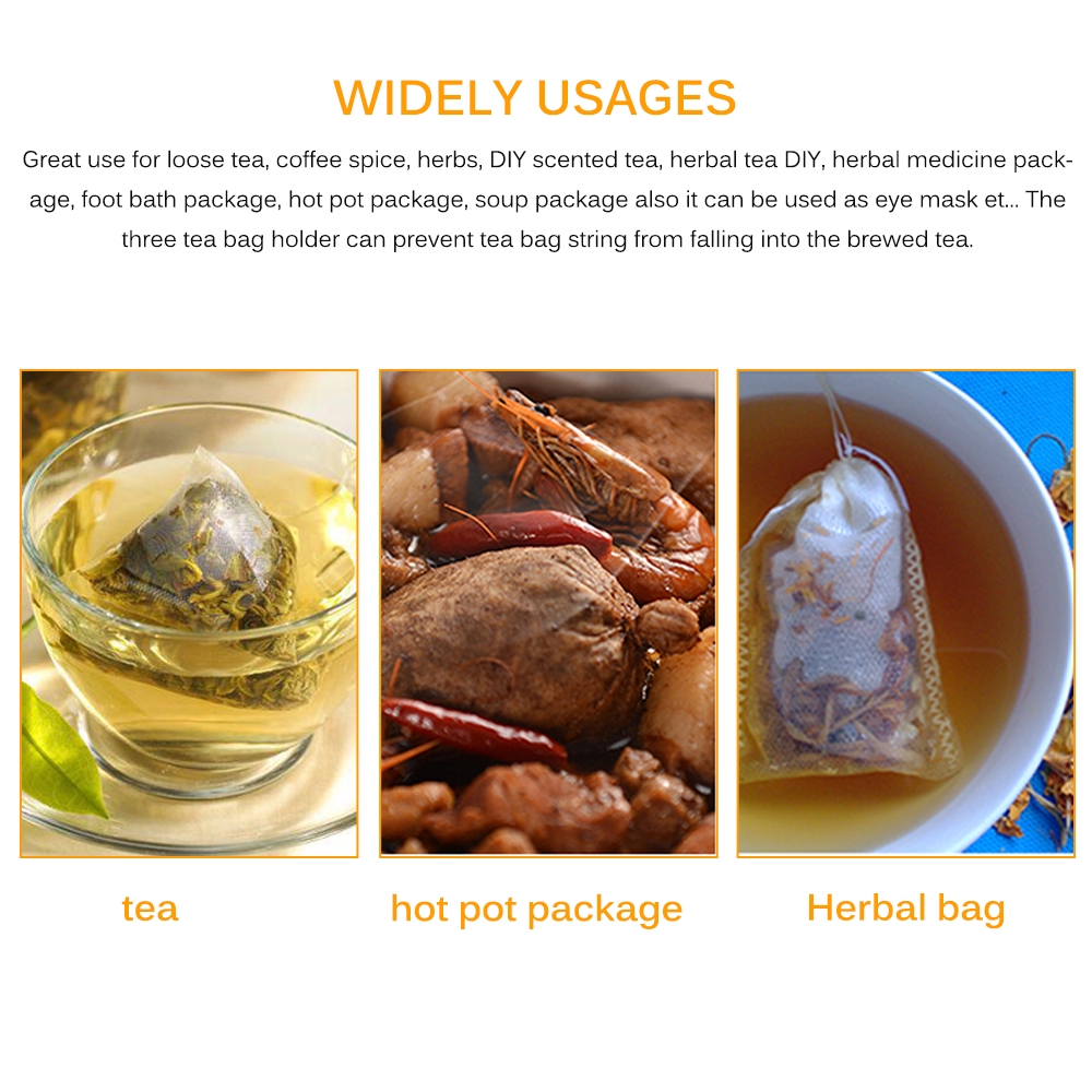 Túi trà rỗng dùng một lần với chuỗi Heal Seal Filter Paper cho Herb Loose Tea