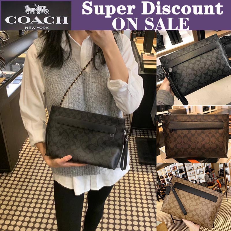 Ví cầm tay cho nam Coach F29508 da cao cấp