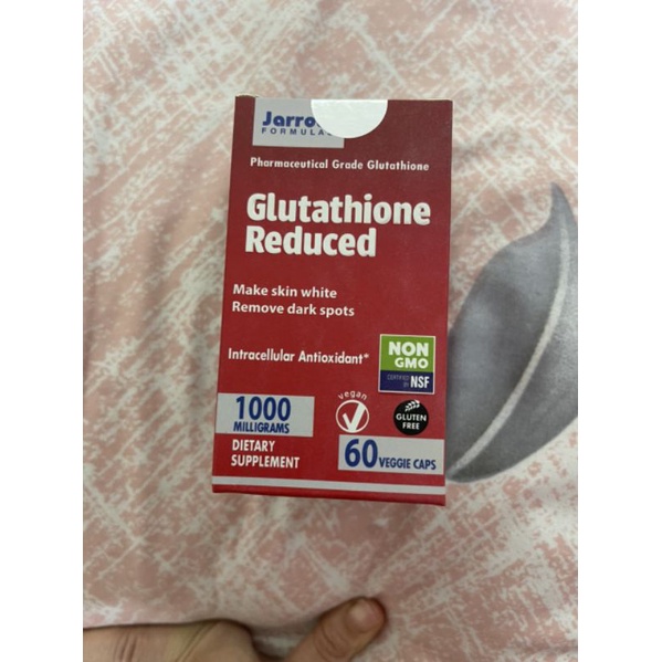 Viên hỗ trợ uống trắng da Glutathione Jarrow 60 viên của mỹ