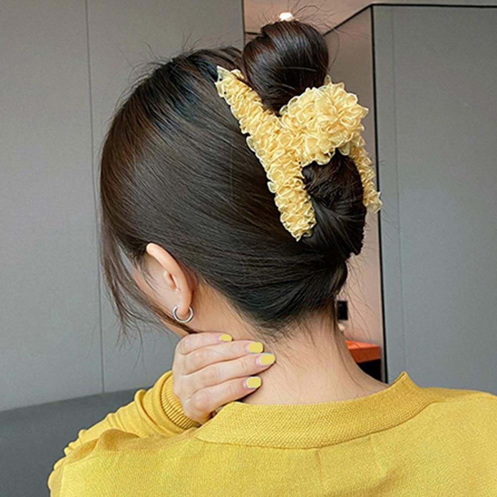 Kẹp Tóc Càng Cua Bằng Nhựa Nhiều Màu Cho Nữ