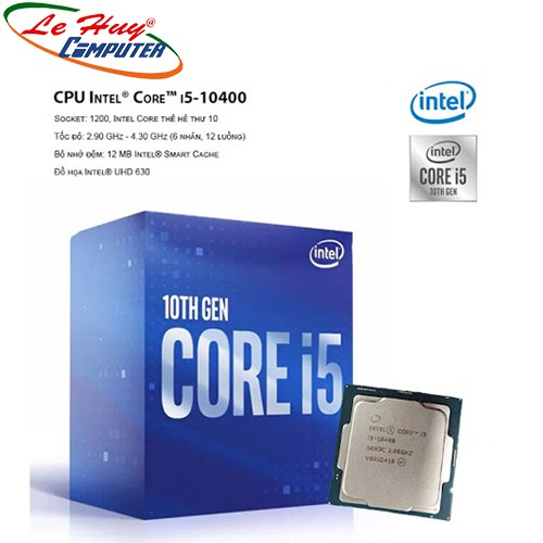 CPU INTEL CORE I5-10400 10TH GEN Box Chính Hãng