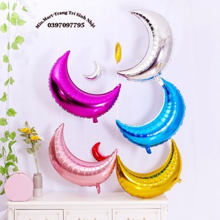 Sỉ Bán Bóng Bay Hình mặt Trăng 70Cm Trang Trí Tiệc Sinh Nhật  AB39