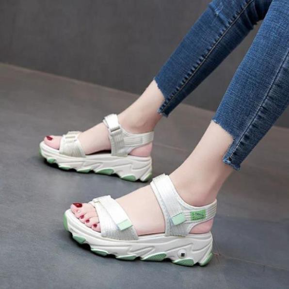 SANDAL BÁNH MÌ QUAI CHÉO 3 MÀU FASHION MỚI QB