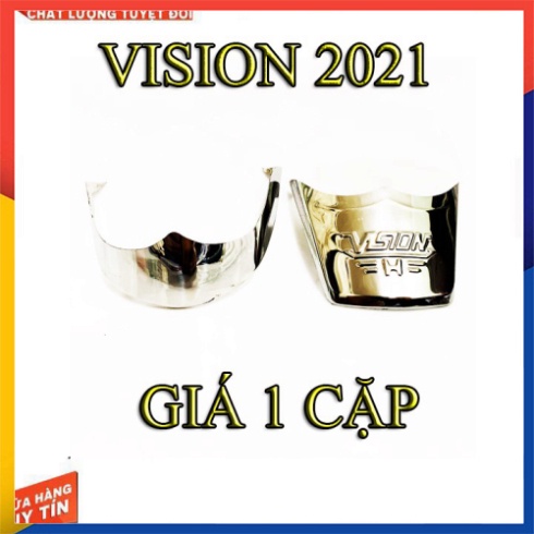 Ốp Dè Trước Sau Vision 2021 Inox