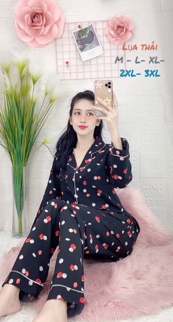 🌵 ĐỒ BỘ PIJAMA (FULLSIZE M-3XL) MẶC NHÀ, SAU SINH PIJAMA LỤA THÁI SIÊU MỀM GIÁ SIÊU SỐC 🌵 | BigBuy360 - bigbuy360.vn