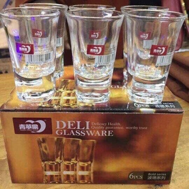 Set 6 li uống rượu Deli (KTL005)