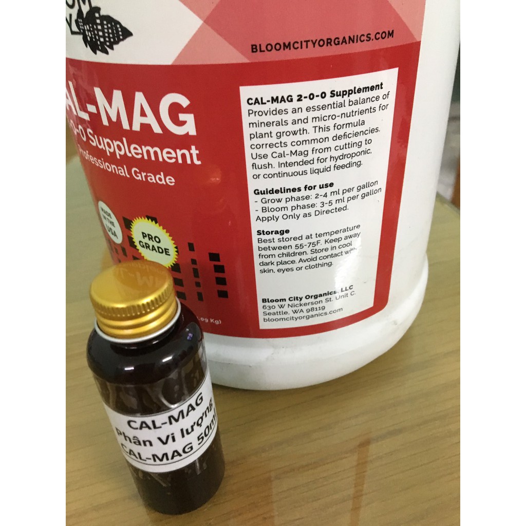 Sản phẩm phân vi lượng CAL-MAG nhập khẩu từ Mỹ lọ 50ml