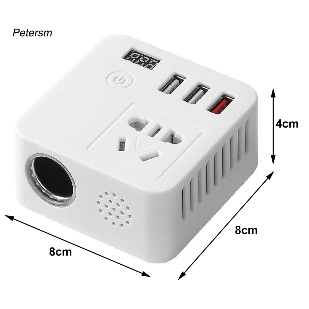 Bộ biến tần công suất cao 150W 12V sang 220V cho điện thoại