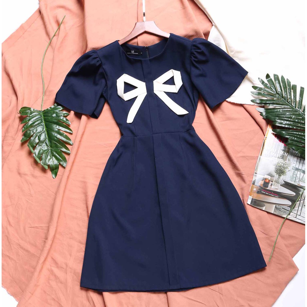 Đầm công sở thiết kế đẹp thời trang dáng chữ a tay ngắn thời trang công sở phù hợp đi làm đi tiệc – Lux W Fashion