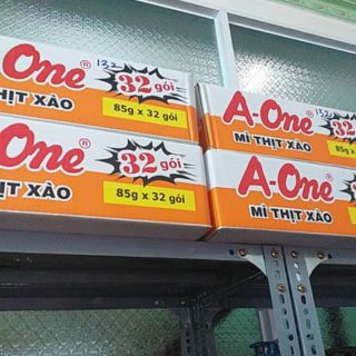 Mì ăn liền A-one thịt xào