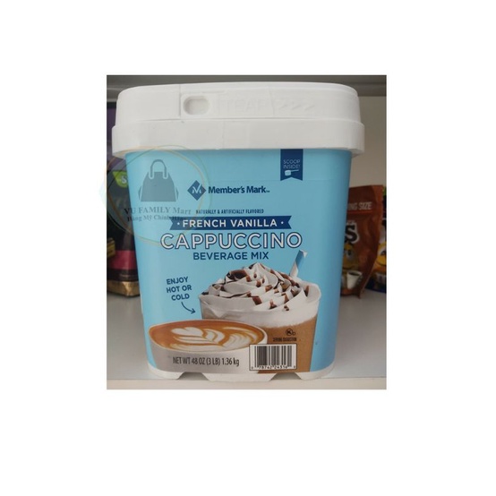☕☕Bột cà phê sữa hòa tan Cappuccino French Vanilla (1,36kg) - Hàng Air Mỹ