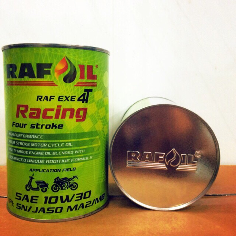 Nhớt Tổng hợp Cao Cấp RAFOIL RAF EXE 4T Racing 10w-30 Full Synthetic SN 800ml dùng cho xe số và xe ga