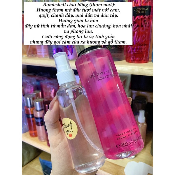 Xịt toàn thân Victoria’s Secret