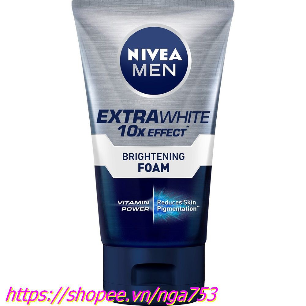 Trùng Sữa Rửa Mặt Nam Nivea 100g Sáng Mịn Và Sạch Sâu 100% chính hãng.