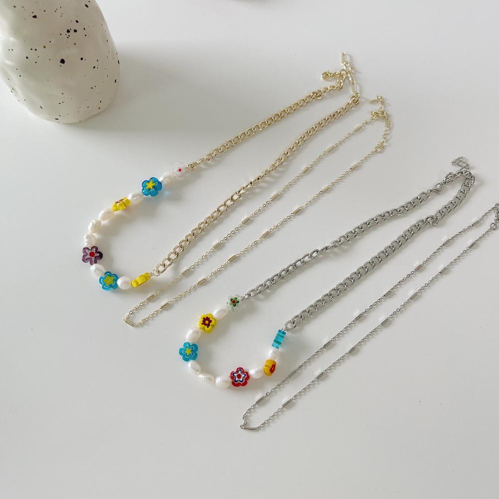 Dây Chuyền Co Giãn Mặt Hình Hoa Ngọt Ngào Thời Trang Cho Nữ