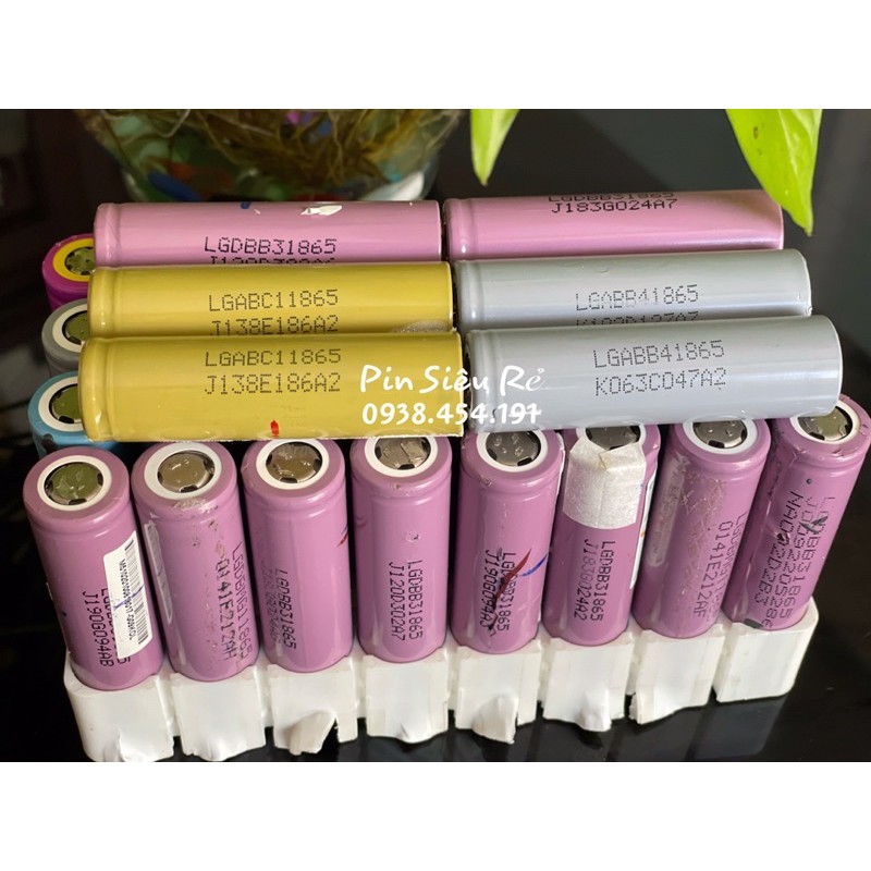 Chuyên cung cấp pin cũ 18650 số lượng lớn LG Tím