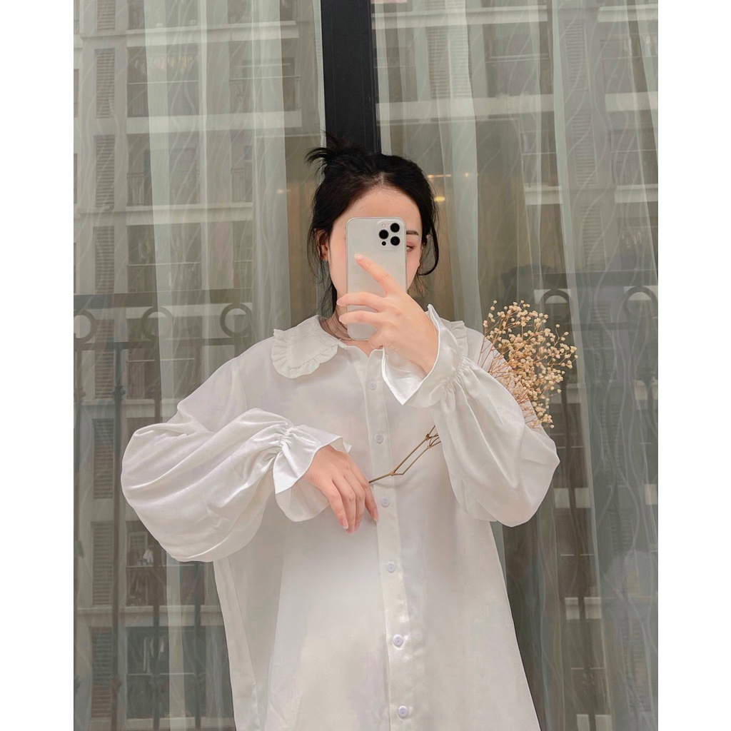 Áo Sơ mi nữ dài tay FIINTASY ENT.666 phong cách Ulzzang Unisex - Made by Toneontone TOT
