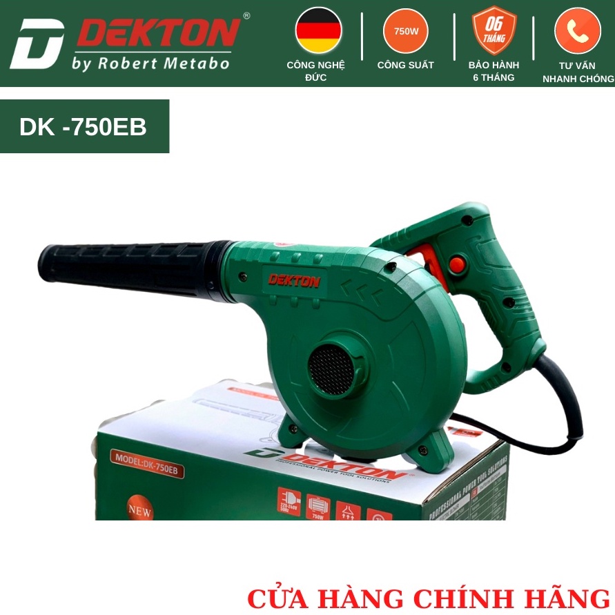 Máy thổi bụi chính hãng DEKTON DK-750EB công suất 750w Rotor dây đồng Chỉnh tốc