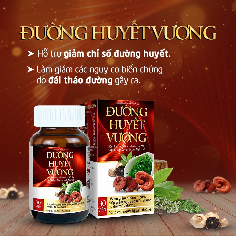 Combo 3 Hộp Viên Uống Hỗ Trợ Giảm Đường Huyết - Đường Huyết Vương