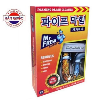 Bột Thông Tắc Đường Ống Tẩy Rửa Đa Năng Hàn Quốc 2x100g Mr.Fresh_KVS007