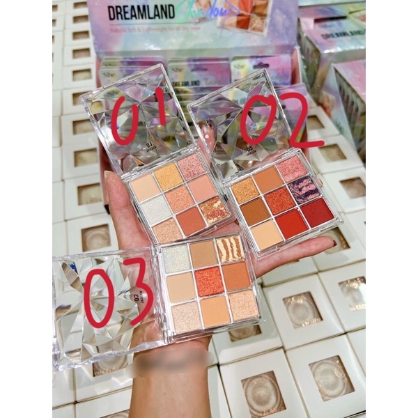 Bảng Mắt Nhũ Lì 9 Ô mỹ She Dreamland