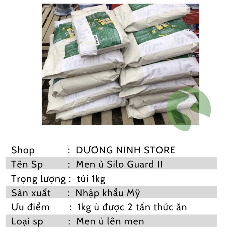 Men ủ cỏ chua 1Kg Silo guadr Dương Ninh có tác dụng với 2 tấn thức ăn MU55